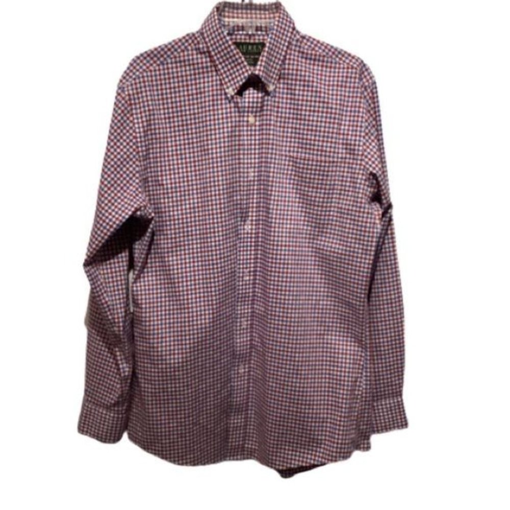LAUREN RALPH LAUREN BUTTON DOWN LONG SLEEVE SHIRT